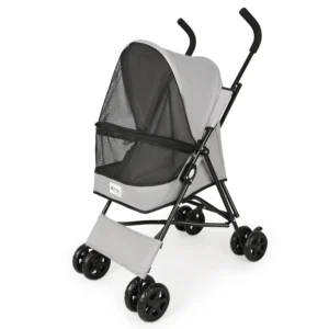 Multifunctional all-in-one pet stroller with luxury comfort and quick-fold design for professional pet travel by Xianzhuo Tech