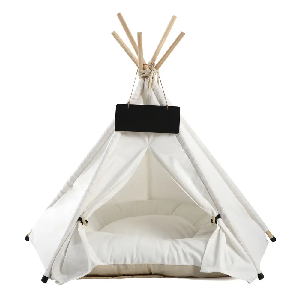 Stylish indoor pet teepee tent with minimalist design for cozy and private sleeping space, perfect for modern home decor by Xianzhuo Tech