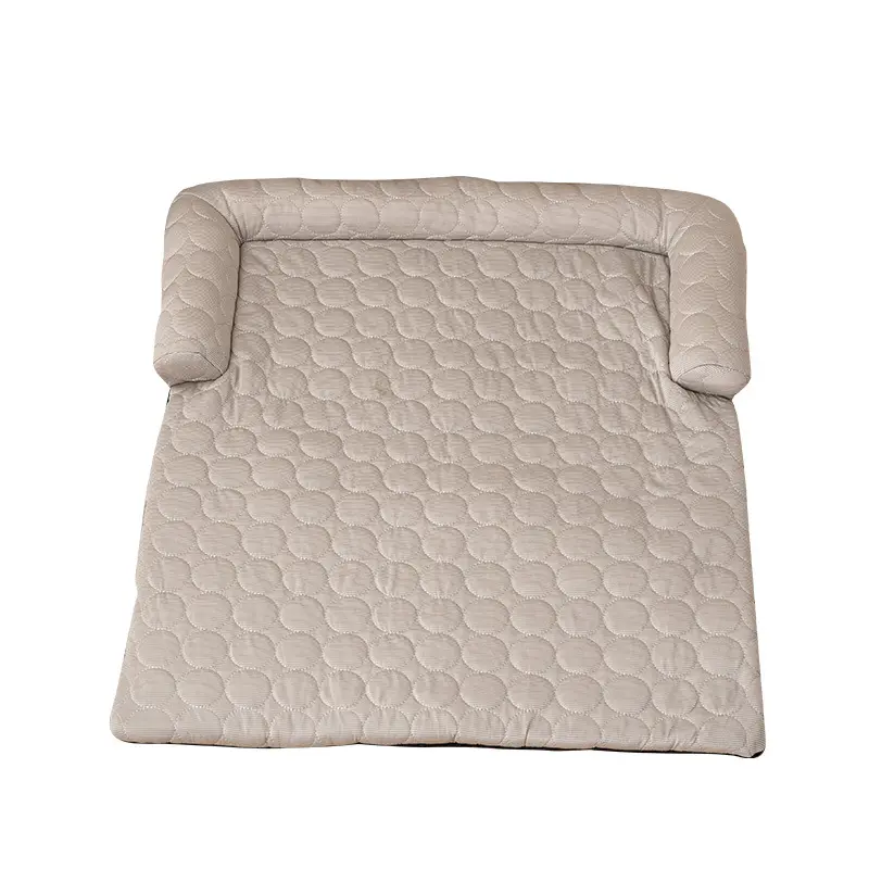 Breathable ice silk pet sofa mat with cooling technology for comfortable summer resting and furniture protection by Xianzhuo Tech