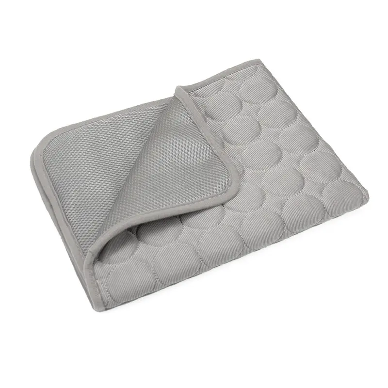 Breathable summer pet cooling ice silk mat with heat-dissipating fabric for comfortable pet sleeping by Xianzhuo Tech