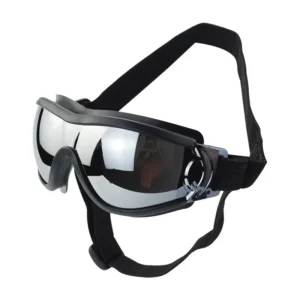 Windproof pet goggles for large dogs with soft elastic PVC frame and adjustable straps for comfortable eye protection by Xianzhuo Tech