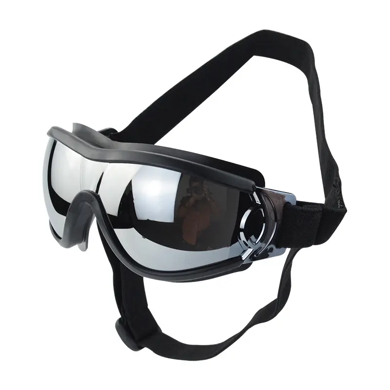 Windproof pet goggles for large dogs with soft elastic PVC frame and adjustable straps for comfortable eye protection by Xianzhuo Tech