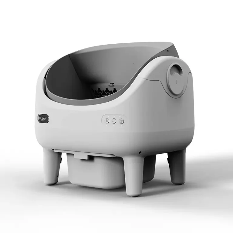 Automatic self-cleaning cat litter box with open-style design for efficient waste management by Xianzhuo Tech