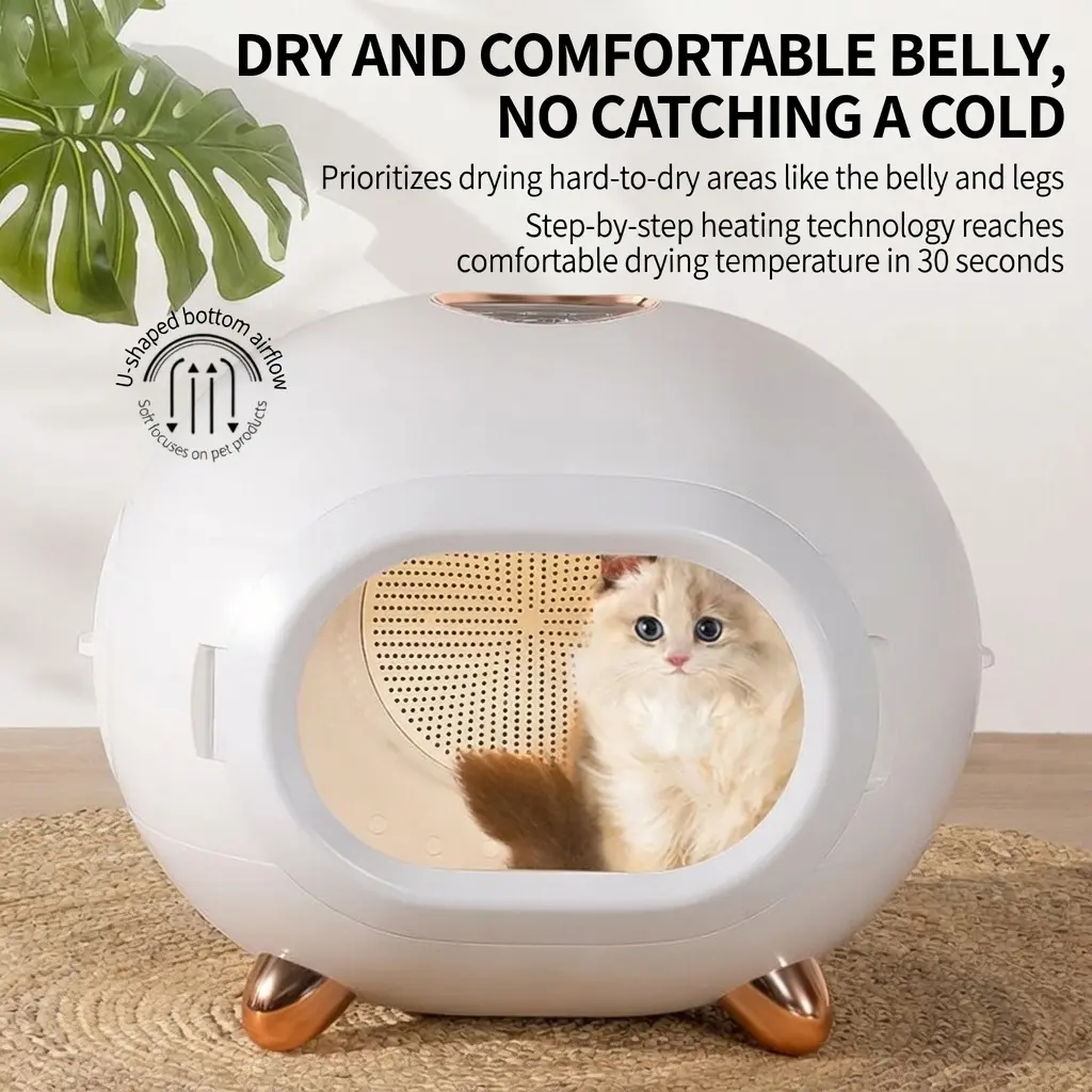 Compact home automatic smart pet drying box