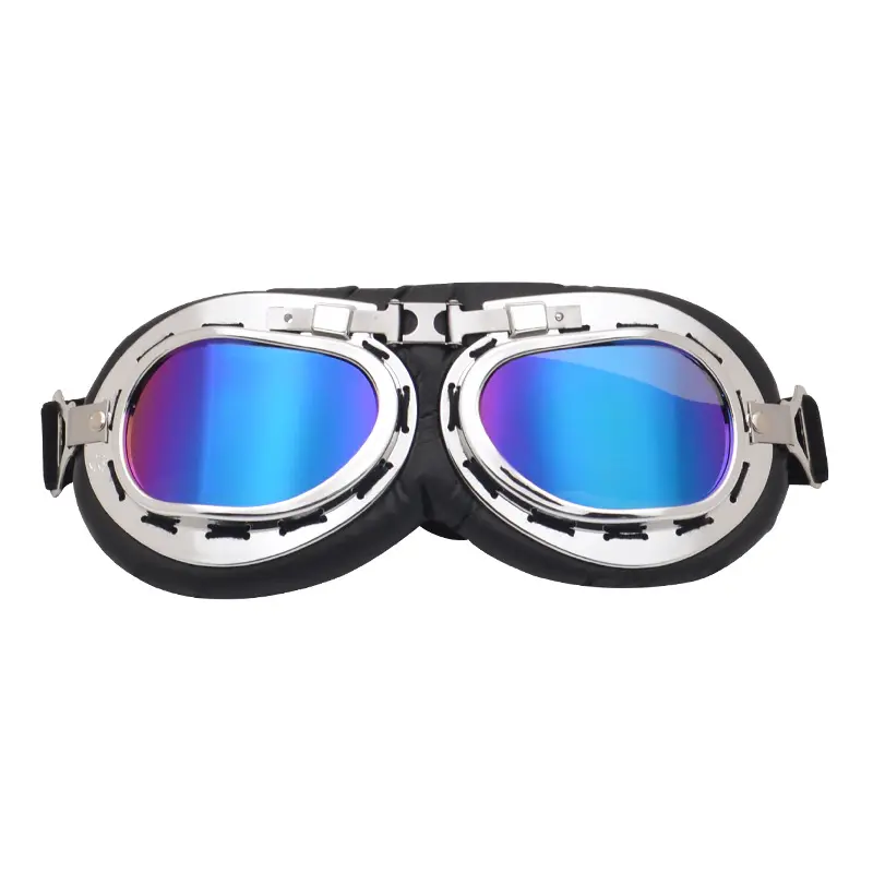 Large size UV protection dog goggles with blue lenses for medium and large dogs