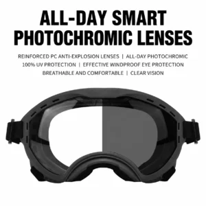 All-day smart photochromic lenses pet sunglasses with UV protection and windproof design