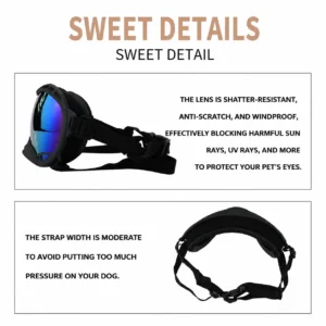 High-end windproof and sand-resistant tactical goggles for pets