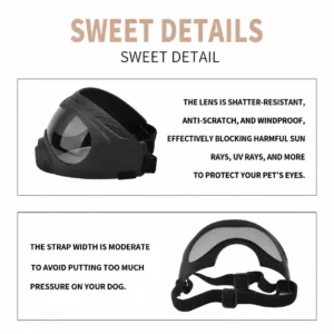 Premium UV-protective goggles designed for pets