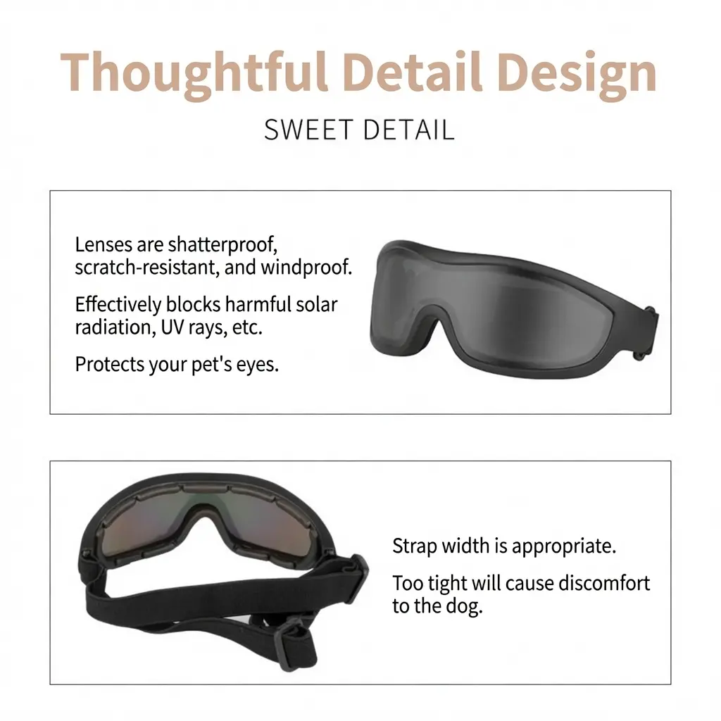 UV-protective goggles for pets