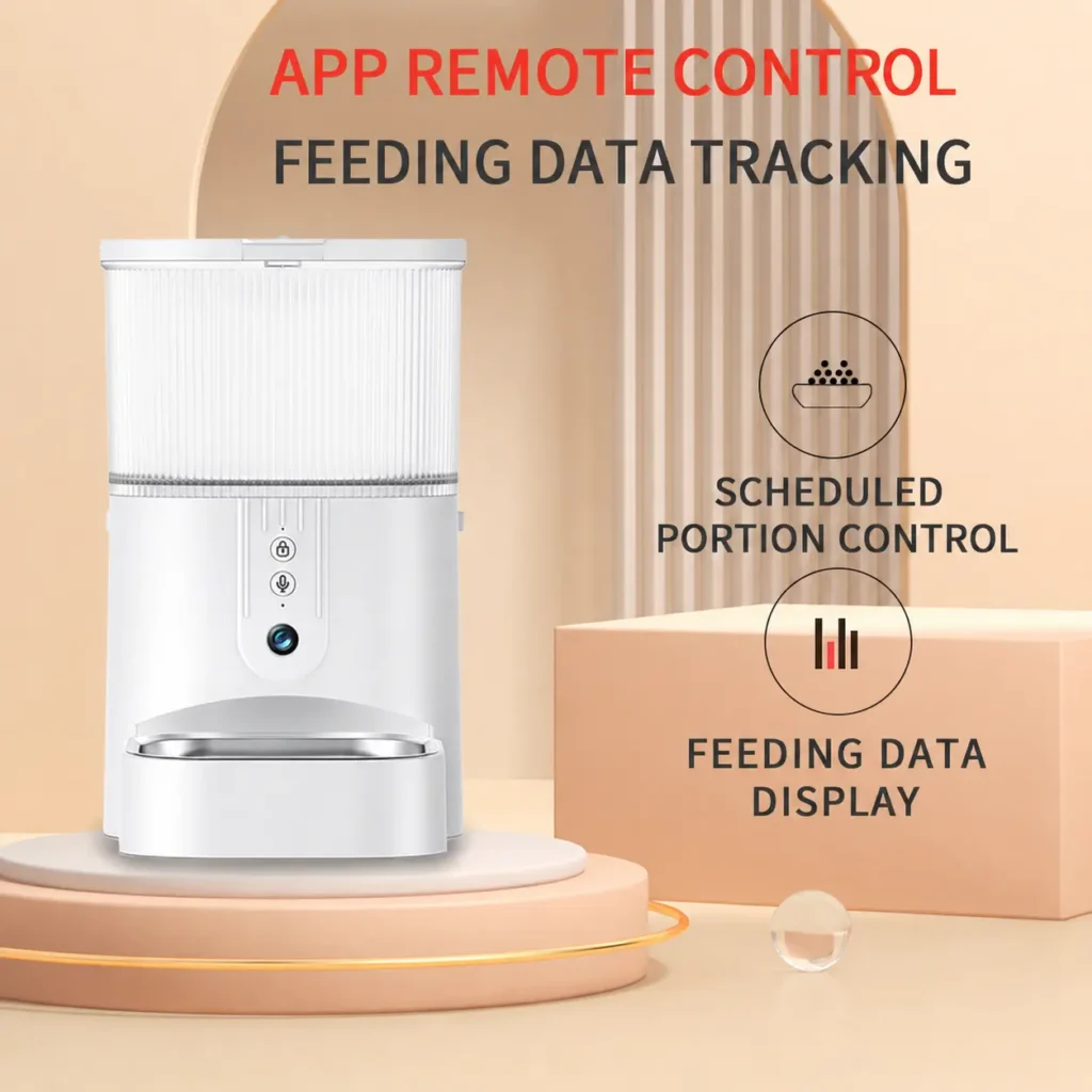 Smart pet feeder with app-based remote control